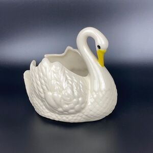Vintage Holland Mold Swan Planter Trinket Dish